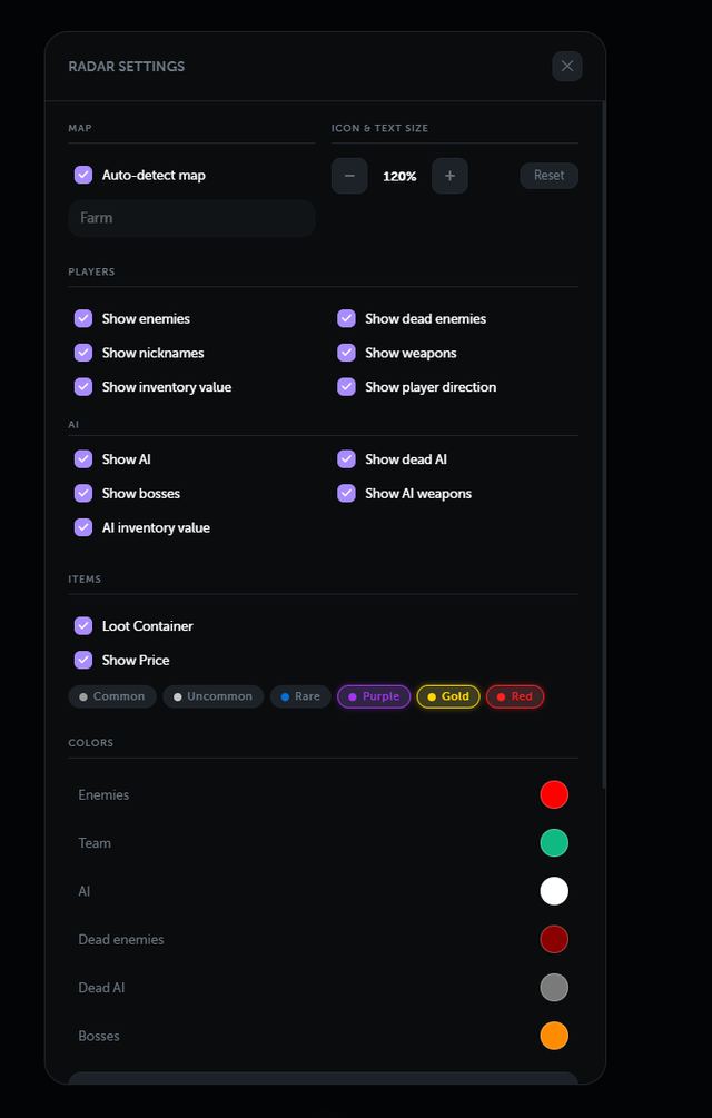 Ancient Arena Breakout Web Radar — скриншоты 1